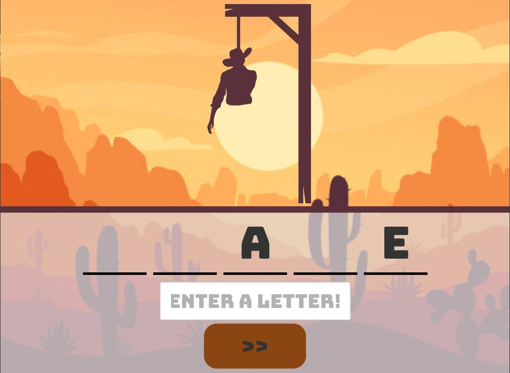 Custom Hangman browser game built by WALE