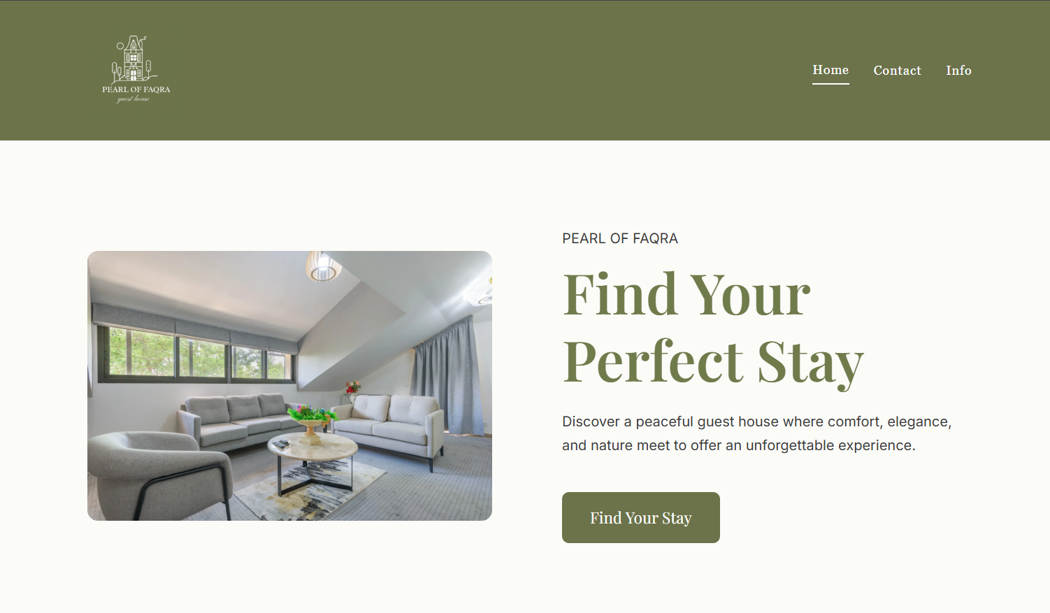 Airbnb property advertising website designed by WALE